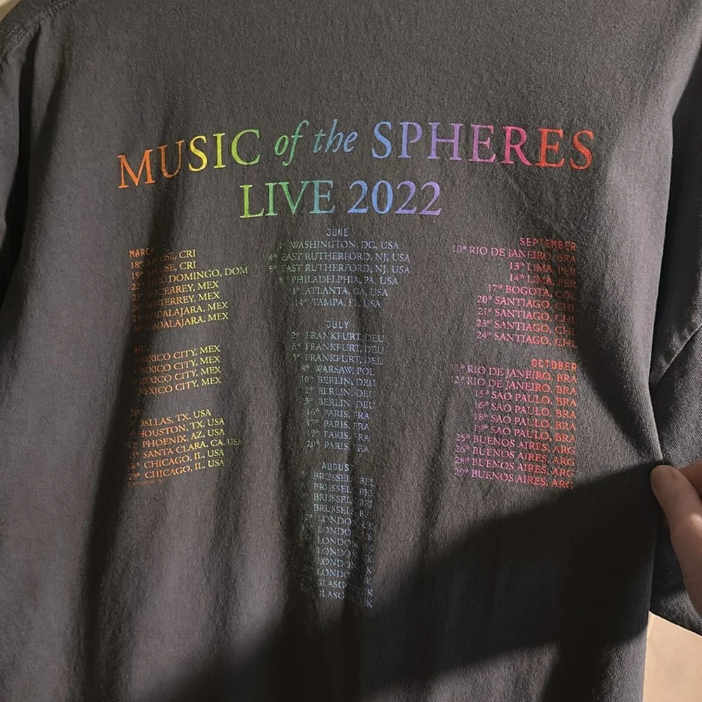 Vintage Coldplay music of the spheres concert tour tee xxl - Picture 4 of 4